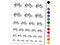 Kelp Seaweed Ocean Plant Vegetation Temporary Tattoo Water Resistant Fake Body Art Set Collection